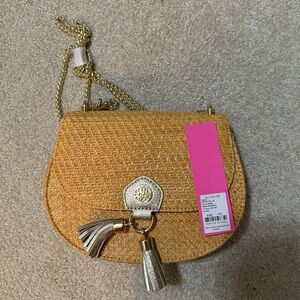Never used Lily Pulitzer woven purse